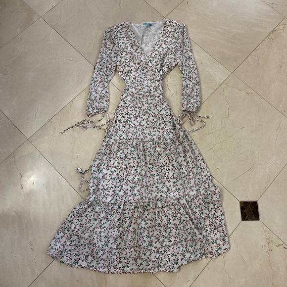 Vintage Wrap Midi Dress - Picture 1 of 6